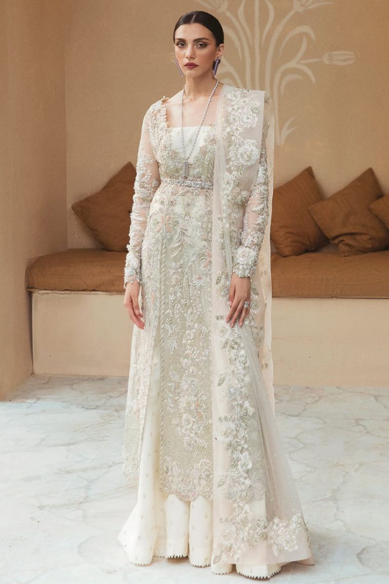 White Nikah Dress for Bride Online in Dubai