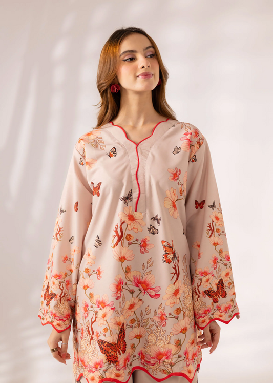 2 Piece Poly Lawn Salwar Kameez for Summer Online in KSA Riyadh Saudi Arabia Oman Bahrain Qatar