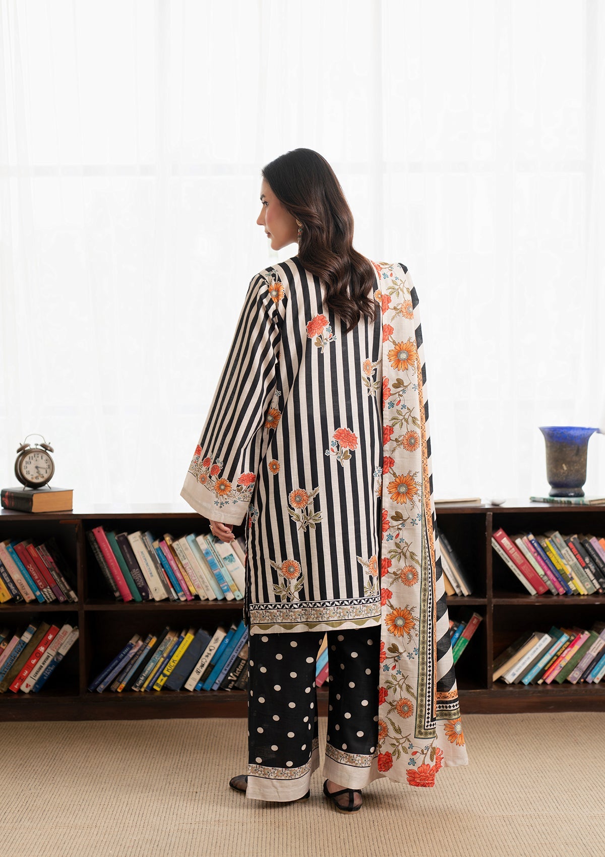 Bin Tayyab BT006966-BLK Printed Khaddar Suit Online in Dubai DXB UAE Abudhabi Meena Bazaar