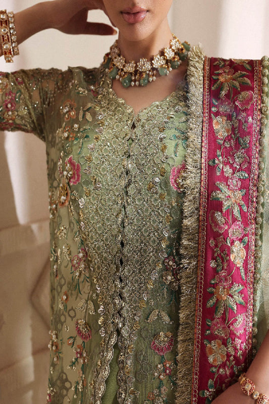 3 Pc Unstitched Organza Wedding Outfit Online in Sri Lanka India Australia