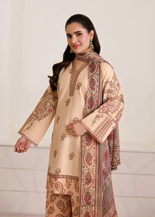 3 Piece Lawn Unstitched Dress Material Online in Sri Lanka India Australia