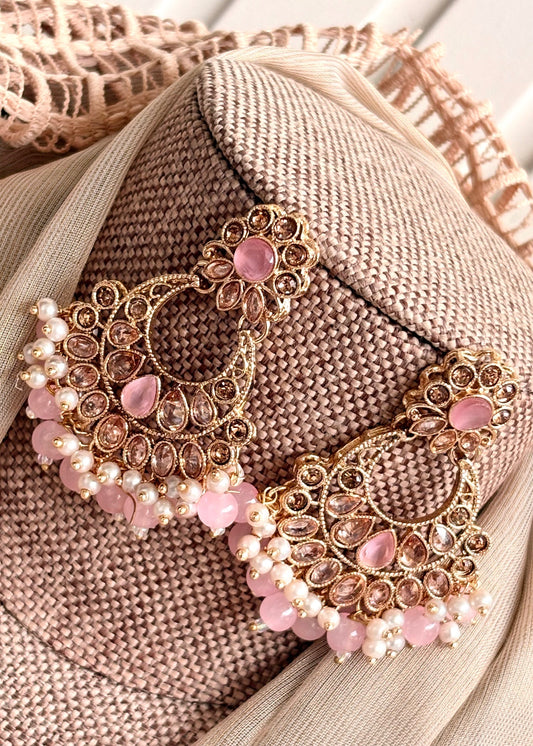 3 Piece Pink Choker Necklace Online in KSA Riyadh Saudi Arabia Oman Bahrain Qatar