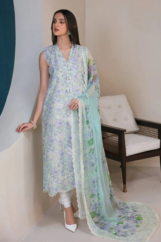 Chikankari Lawn Suit with Chiffon Dupatta