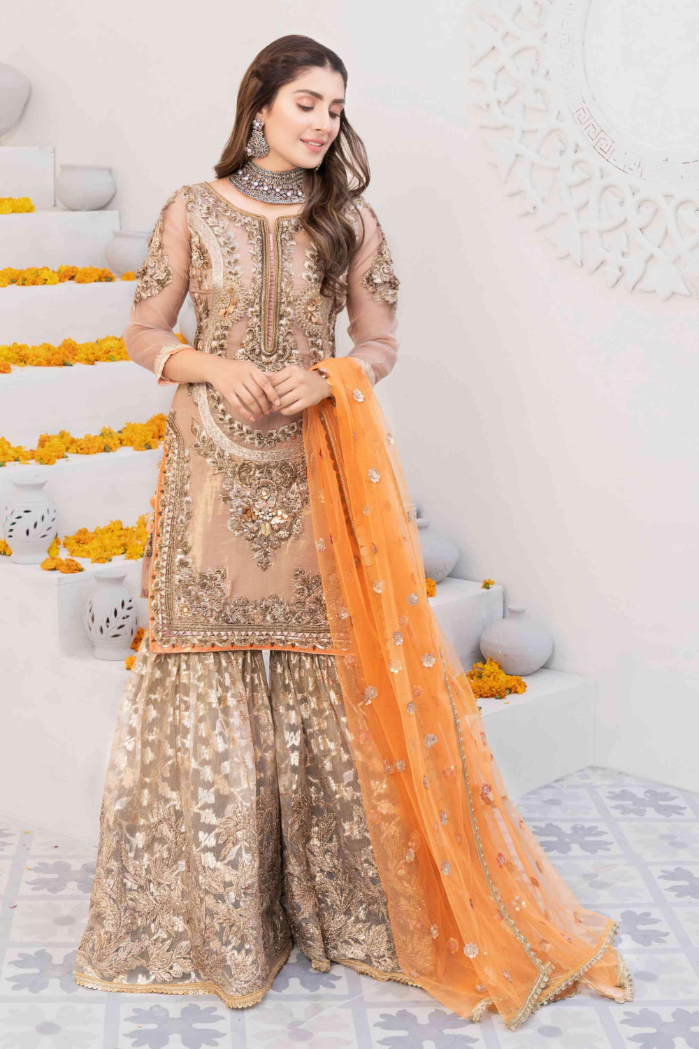 wedding & bridal pakistani readymade gharara online
