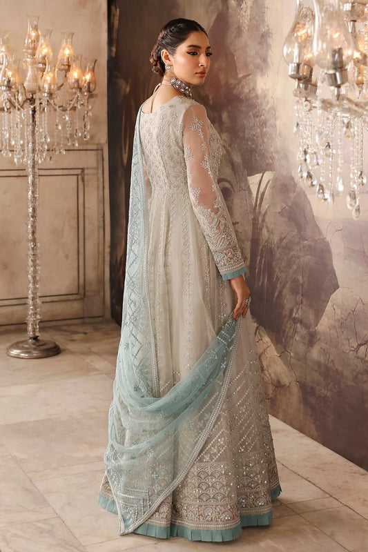 Sky Blue Handmade Lehenga Choli / Anarkali Maxi