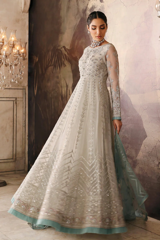 Sky Blue Handmade Lehenga Choli / Anarkali Maxi