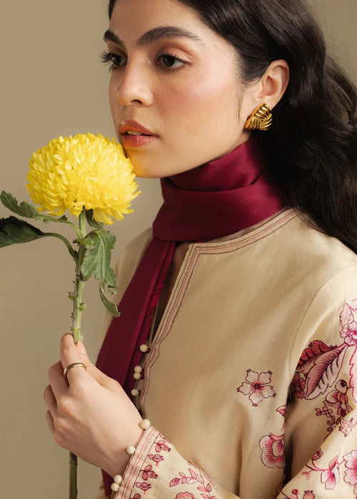 Dhanak Embroidered Winter Kurta Set with Dupatta