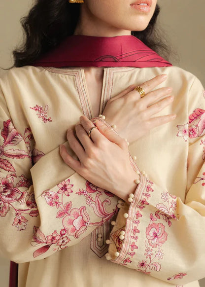 Dhanak Embroidered Winter Kurta Set with Dupatta