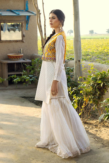 Handmade Jacket Style Suit with Gharara