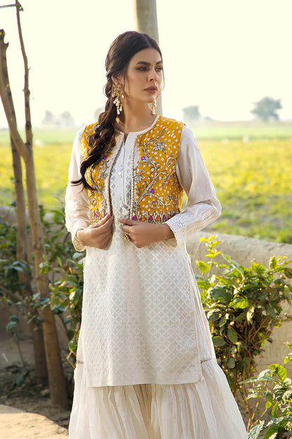 Handmade Jacket Style Suit with Gharara