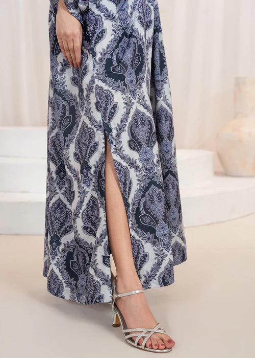 Printed Silk Partywear Kaftan