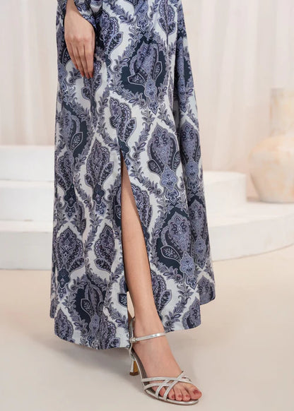 Printed Silk Partywear Kaftan