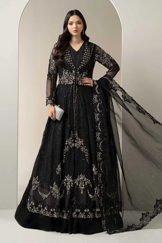 Black Handmade Bridal Anarkali