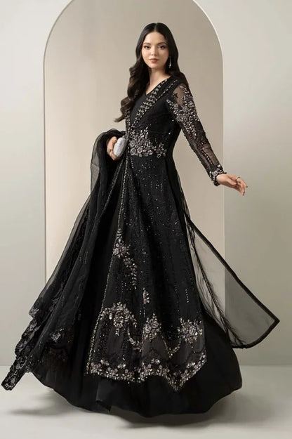 Black Handmade Bridal Anarkali