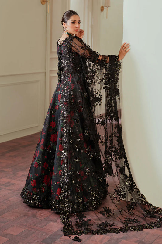 Black Wedding & Bridal Lehenga Choli with Handmade Blouse