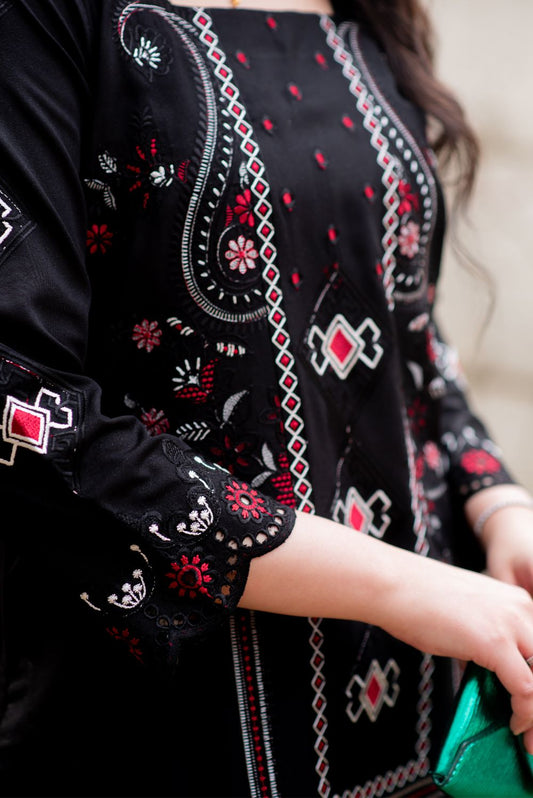 Black Kurta with Pant Set