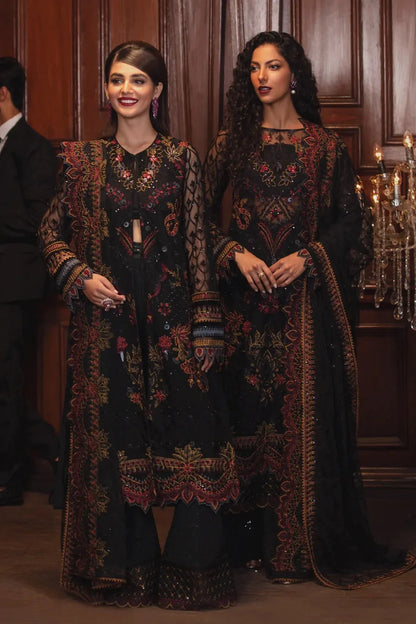 Black Embroidered Suit with Pearl Work