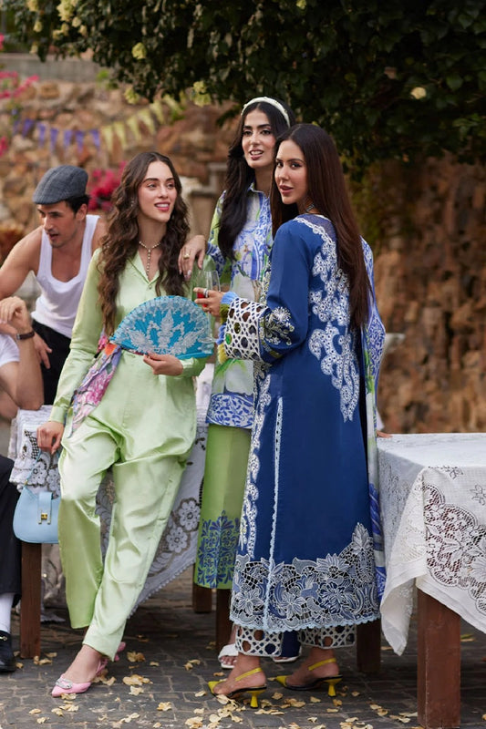 Blue Chikankari Lawn Suit