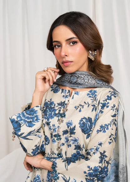 Digital Printed Embroidered Farshi Shalwar Suit