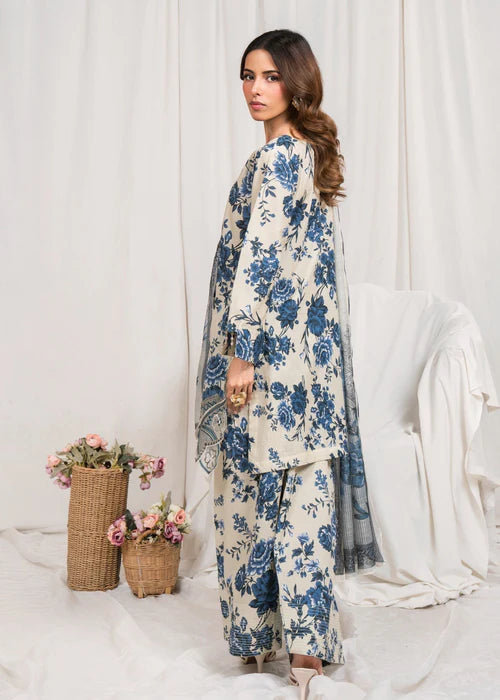 Digital Printed Embroidered Farshi Shalwar Suit