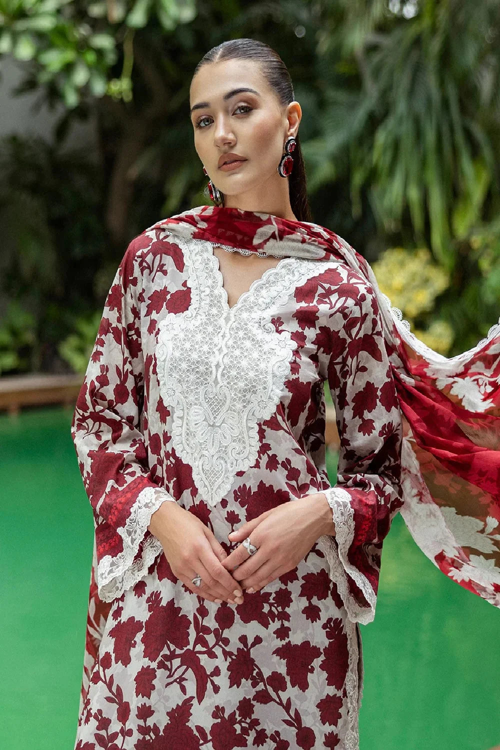 Pure Lawn Suit with Lawn Dupatta