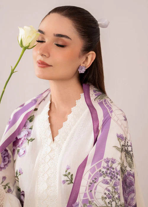 White Embroidered Lawn Suit