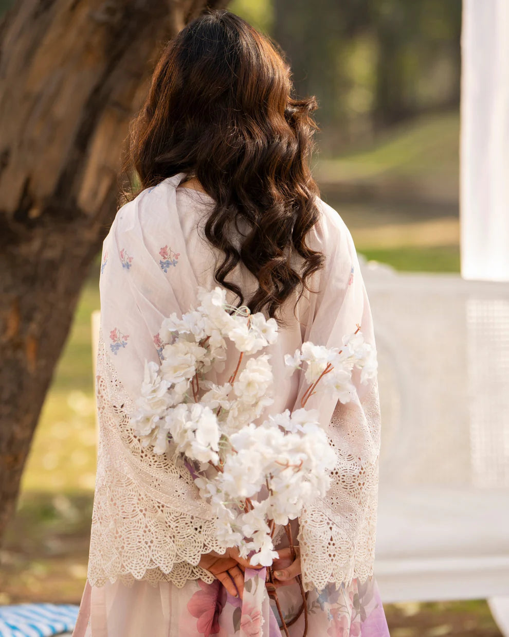 Pastel Pink Cut Work Embroidered Lawn Suit