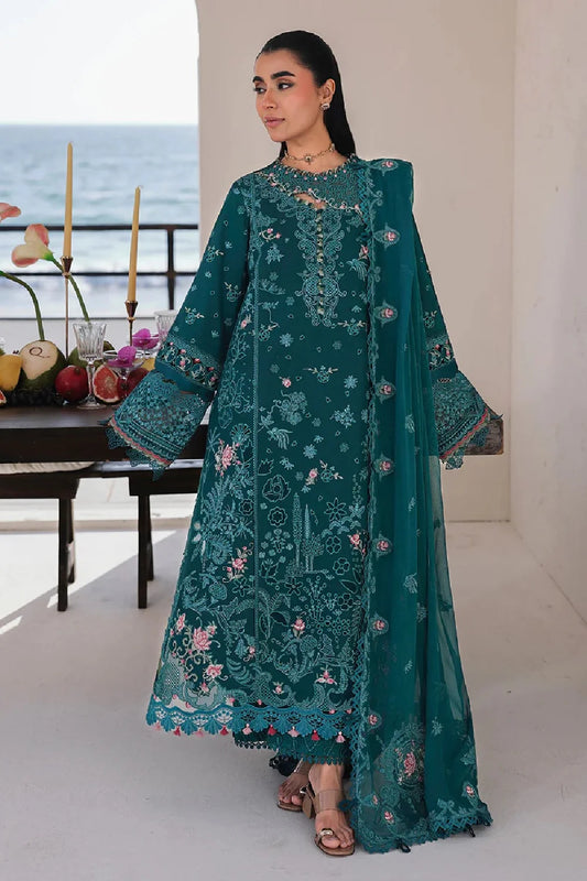 Chikankari Embroidered Lawn Suit with Laser Cutwork