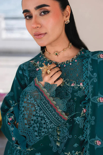 Chikankari Embroidered Lawn Suit with Laser Cutwork