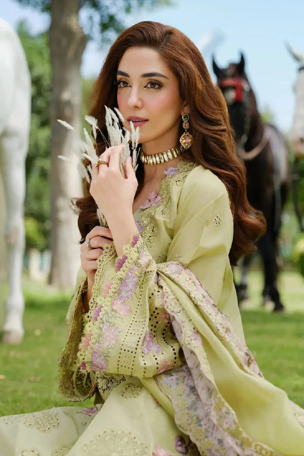 Heavy Chikankari Embroidered Luxury Lawn Suit