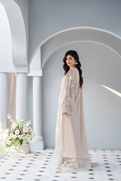 Vanilla Chikankari Embroidered Pure Chiffon Suit
