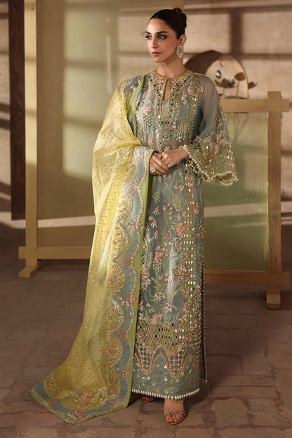 Crimson Embellished organza Bridal Suit Online in Dubai UAE Abudhabi Ajman Sharjah