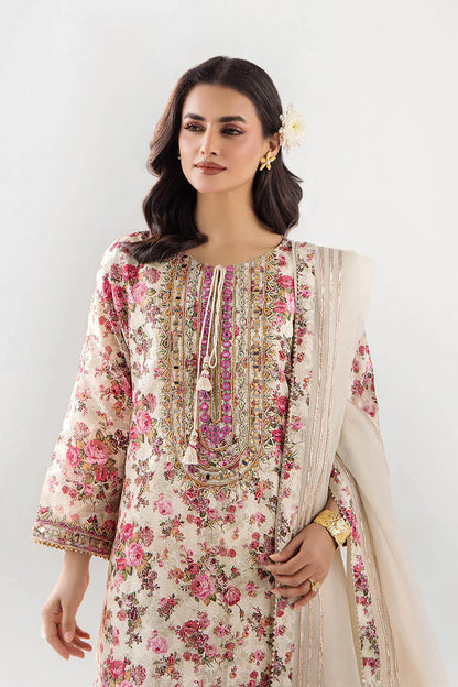 Hand Embroidered Indian Brocade Digital Printed Suit