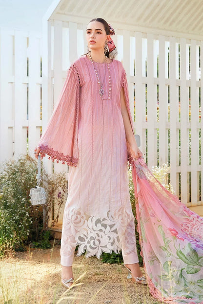 Tie-Dye Chikankari Embroidered Lawn Suit