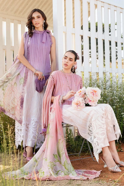 Tie-Dye Chikankari Embroidered Lawn Suit