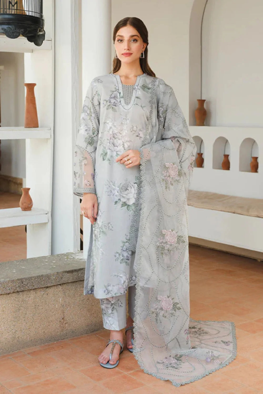 Chikankari Digital Printed Lawn Suit