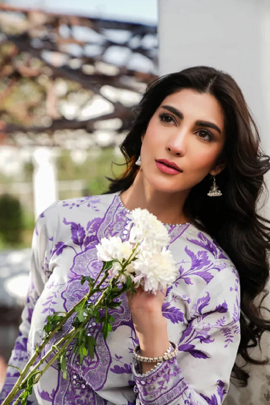Digital Printed Lawn Suit with Chiffon Dupatta