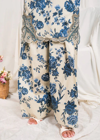 Digital Printed Embroidered Farshi Shalwar Suit