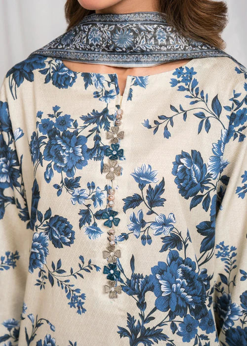 Digital Printed Embroidered Farshi Shalwar Suit