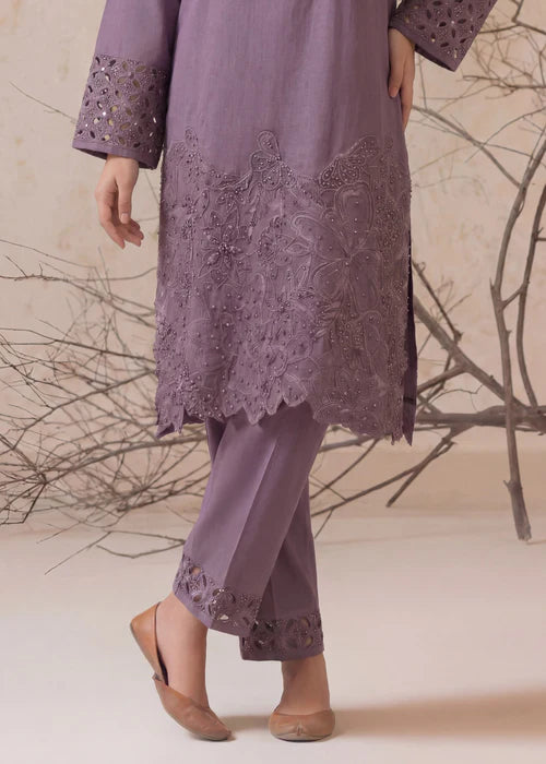 Lilac Lawn Embroidered Kurta Set