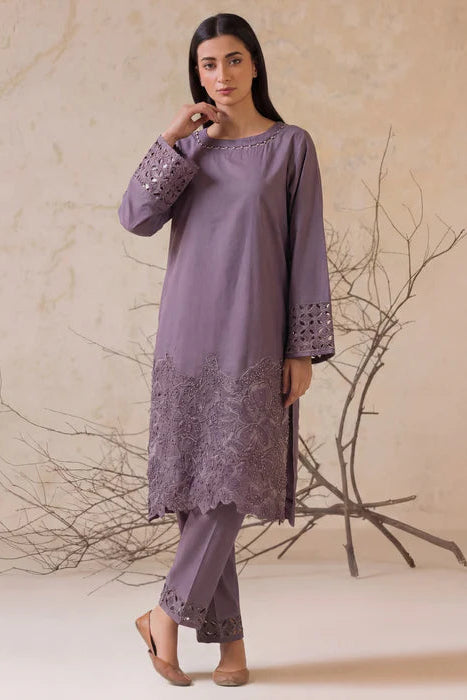 Lilac Lawn Embroidered Kurta Set