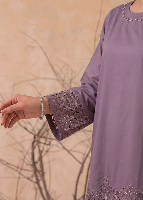 Lilac Lawn Embroidered Kurta Set