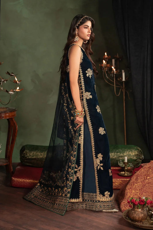 Sequins Embroidered Pure Velvet Suit