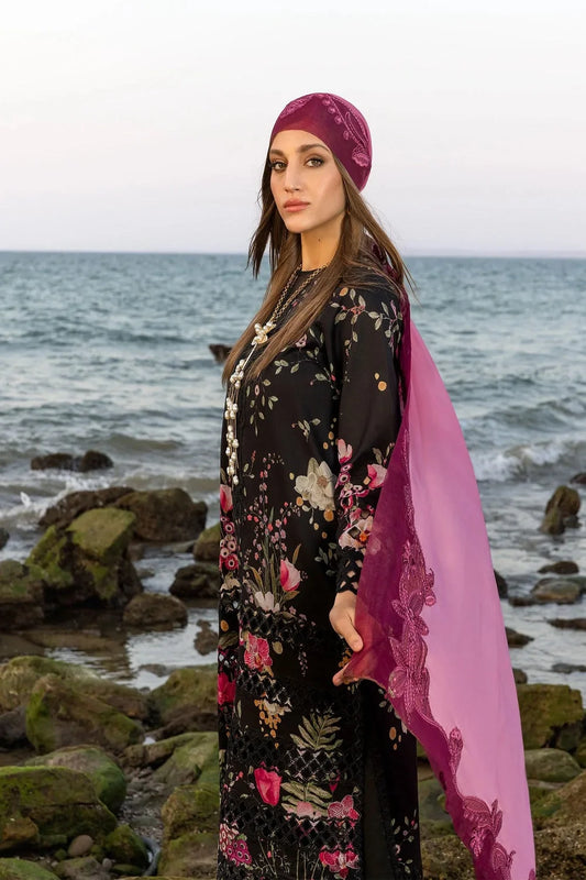 Chikankari Lawn Suit with Contrasting Dupatta
