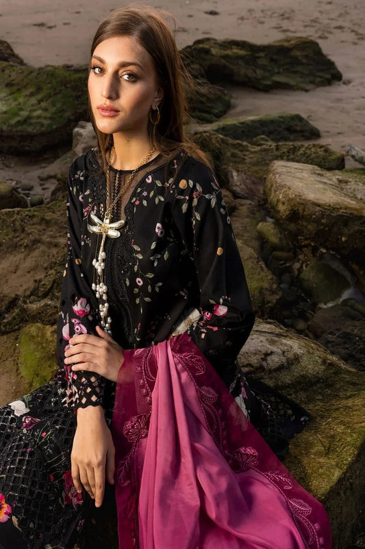 Chikankari Lawn Suit with Contrasting Dupatta