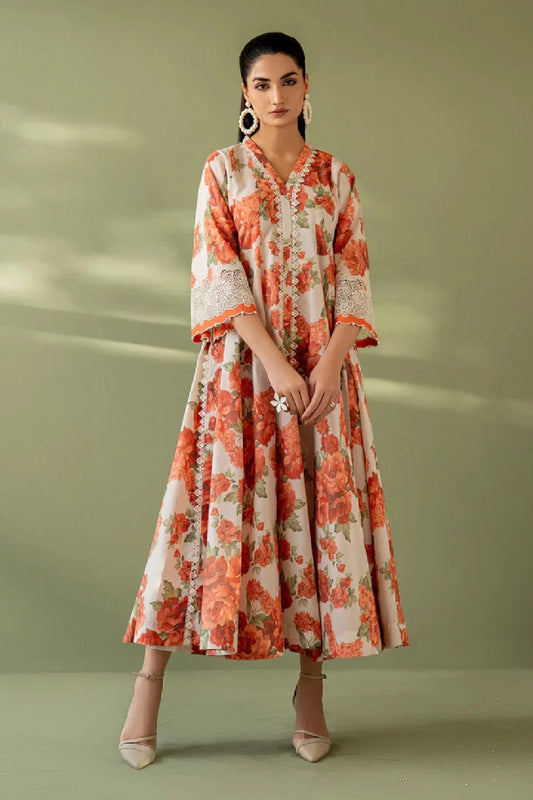Pure Lawn Digital Printed Suit with Chiffon Dupatta