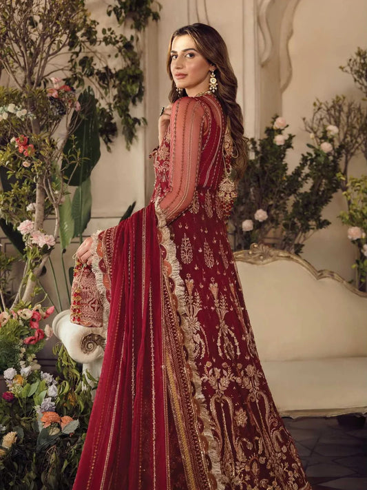 Maroon Handmade Lehenga Choli / Anarkali Maxi