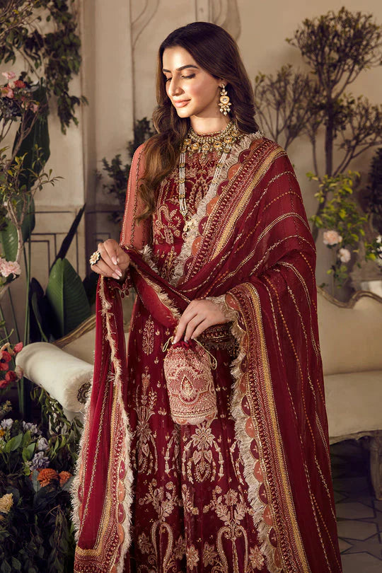 Maroon Handmade Lehenga Choli / Anarkali Maxi