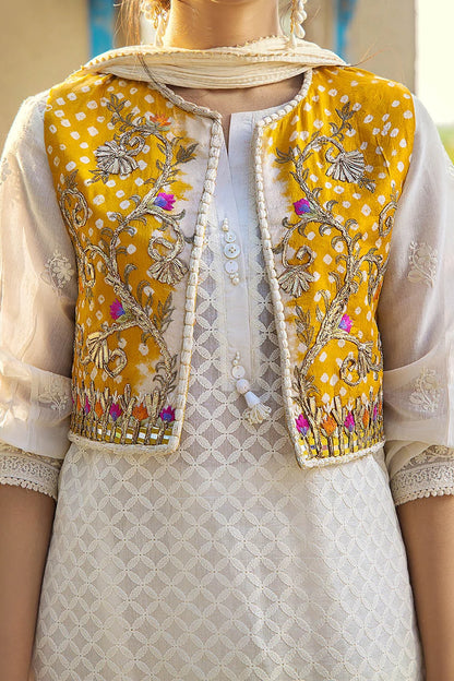 Handmade Jacket Style Suit with Gharara