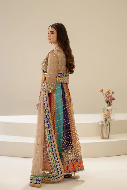 Handmade Multicolor Pure Maysuri Anarkali Maxi